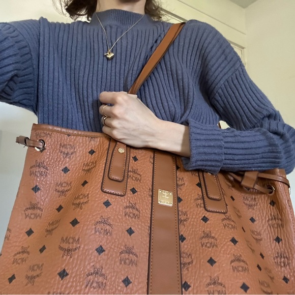 Cognac Tote Bag Luxury Essential - Picture 12 of 12